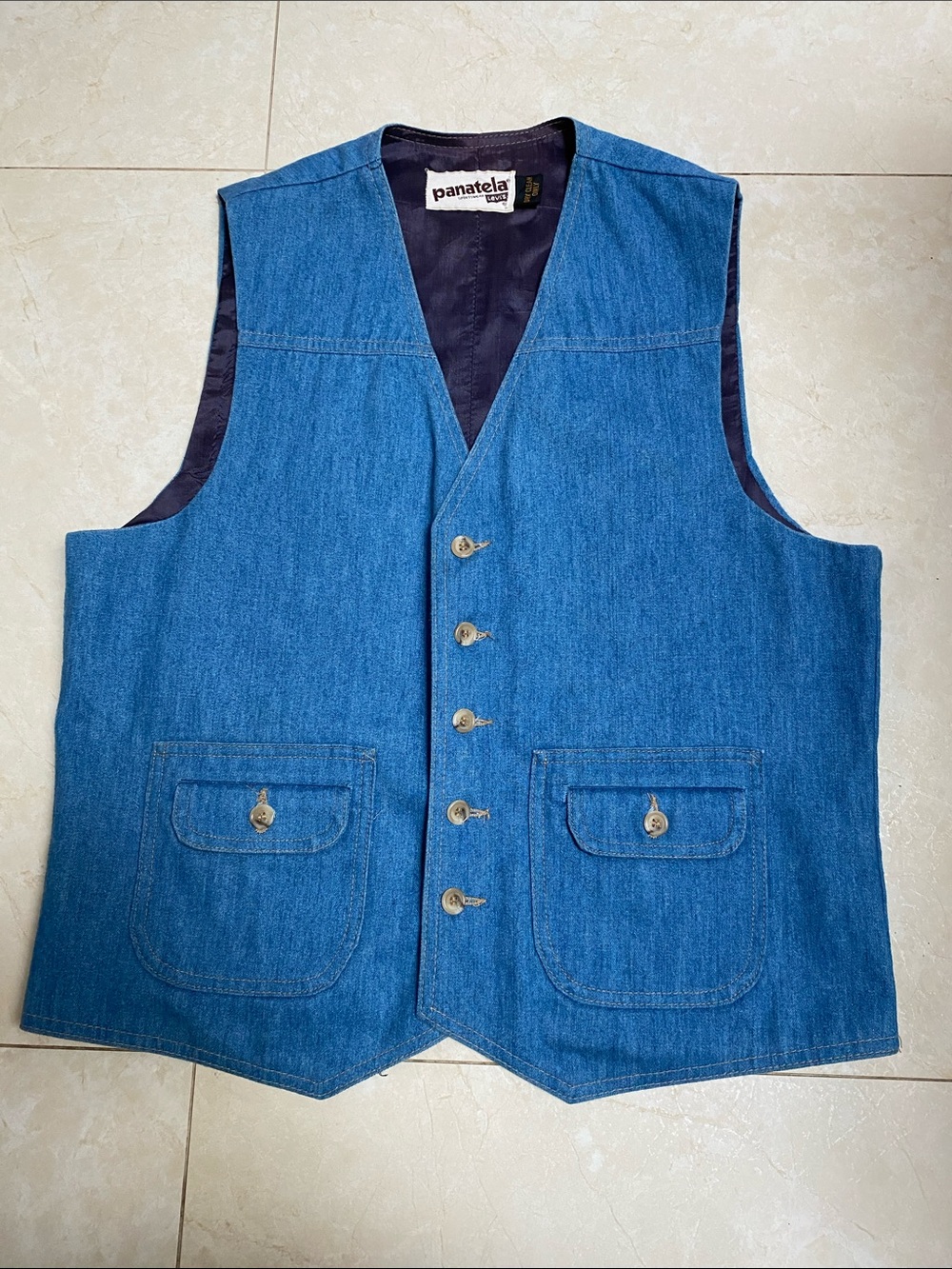 Vintage 70’s Lev’s Pantela Sportswear Vest Woman’s Med - Like New!
